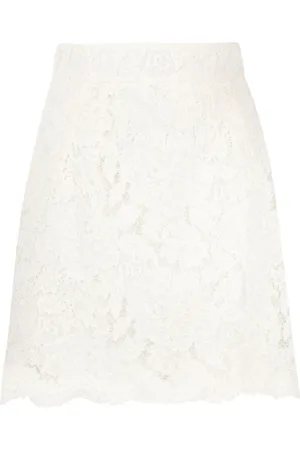 Dolce & Gabbana Minifalda con encaje floral