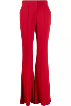Elie saab Pantalones de talle alto acampanados
