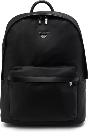 Emporio Armani Mochila con placa del logo