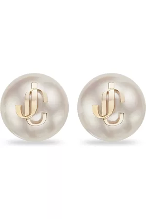 Jimmy Choo Pendientes con logo en relieve