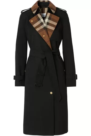 Burberry Gabardina con panel a cuadros