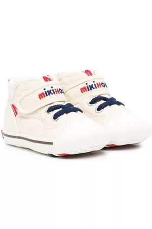 Miki House Zapatillas altas con logo bordado