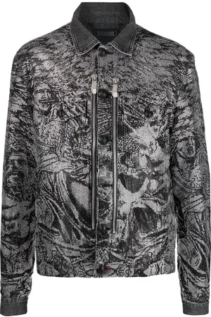 Philipp Plein Chaqueta con apliques de cristal