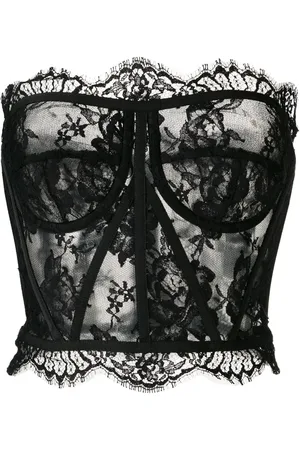 Dolce & Gabbana Top tipo bustier con encaje