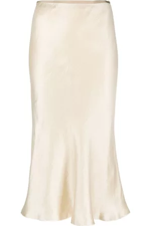 Maison Margiela Falda midi con dobladillo acampanado