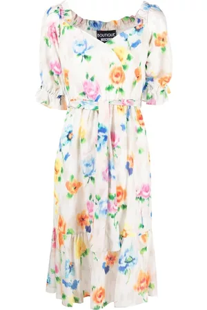 Moschino Vestido midi con estampado floral