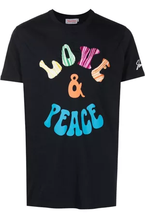 AMIR SLAMA Camiseta bordada con motivo gráfico