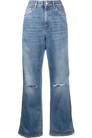 Stella McCartney Vaqueros rectos con cremallera
