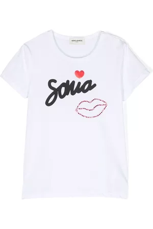 Sonia Rykiel Enfant Camiseta con logo estampado