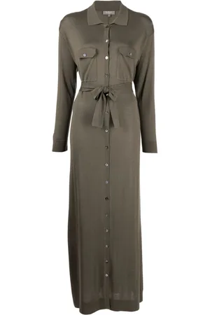 N.PEAL Vestido camisero con cinturón