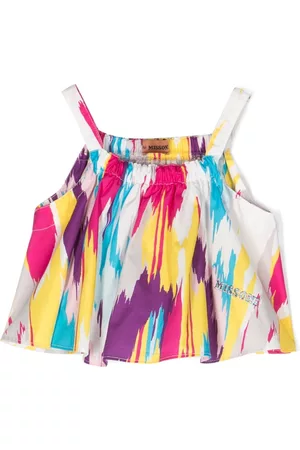 Missoni Top fruncido con motivo abstracto