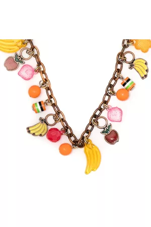 AMIR SLAMA Collar de cadena con charm de fruta