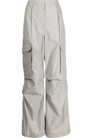 GOEN.J Pantalones cargo anchos con panel removible