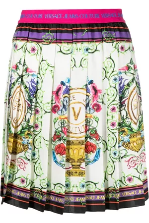 VERSACE Minifalda con estampado V-Emblem Garden