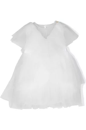 Elisabetta Franchi Vestido con capa de tul