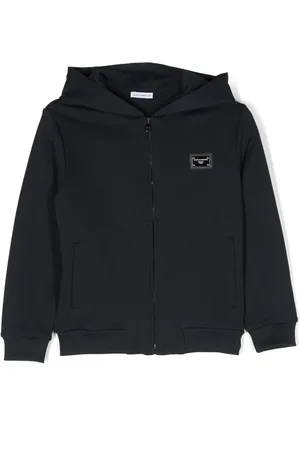 Dolce & Gabbana Sudadera con capucha y placa del logo