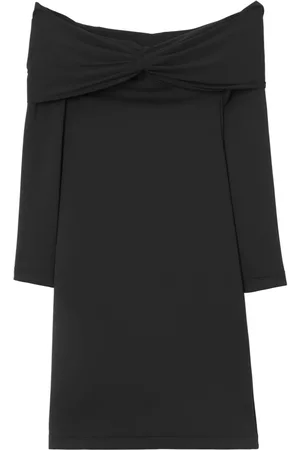Burberry Vestido midi con hombros descubiertos