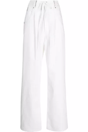 GOEN.J Pantalones anchos con panel en contraste