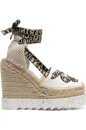 Stella McCartney Alpargatas Gaia con cuña de 140mm