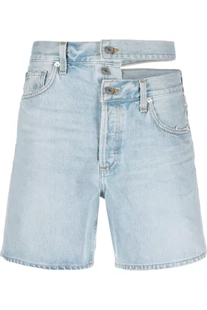 AGOLDE Pantalones vaqueros cortos asimétricos