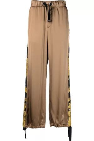 VERSACE Pantalones anchos con motivo Barocco