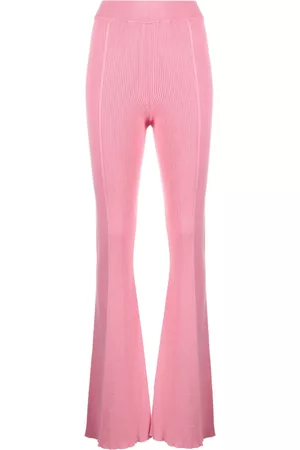 AERON Pantalones acampanados de canalé