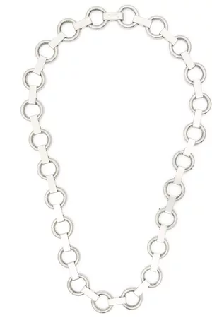 Jil Sander Collar de cadena en plata de ley