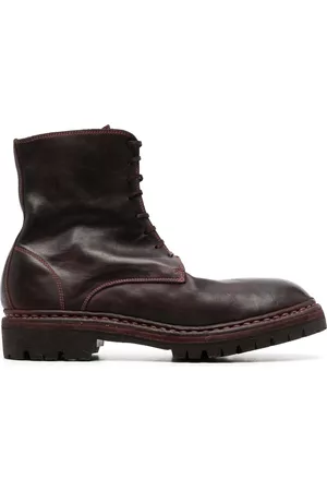 GUIDI Botas con puntera redonda