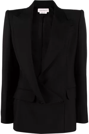 Alexander McQueen Blazer asimétrico con doble botonadura