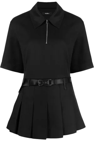 GOEN.J Vestido camisero con doble capa