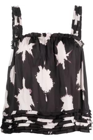 ULLA JOHNSON Top Sera con forma estampada