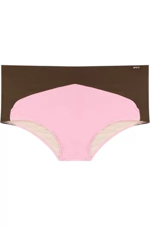 AMIR SLAMA Bañador con diseño de paneles