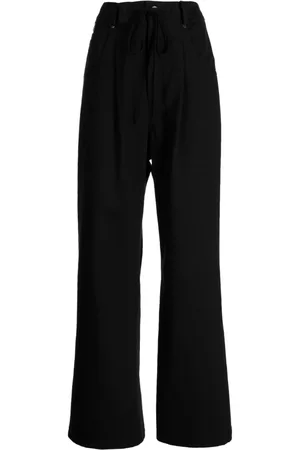 GOEN.J Pantalones anchos con panel en contraste