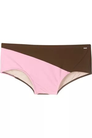 AMIR SLAMA Bañador con diseño de paneles