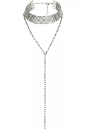 Jimmy Choo Collar de cadena Saeda con detalles de cristal