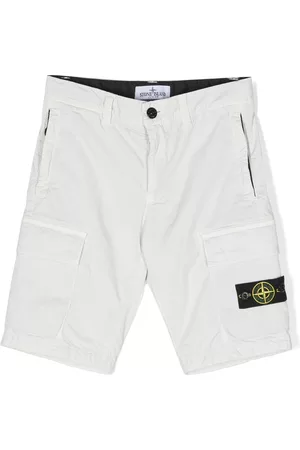 Stone Island Bermudas cargo con parche lateral