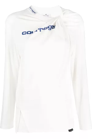 Courrèges Jersey asimétrico con doble capa
