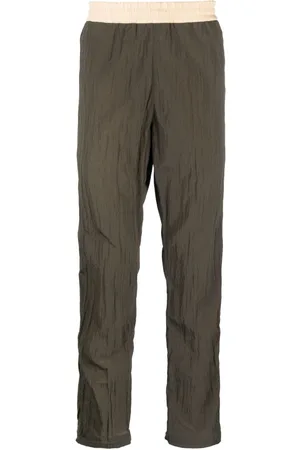 RANRA Pantalones rectos con cinturilla elástica