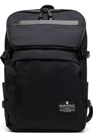 Makavelic Mochila con cremallera y parche con logo