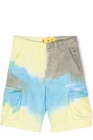 OFF-WHITE Bermudas cargo con motivo tie-dye