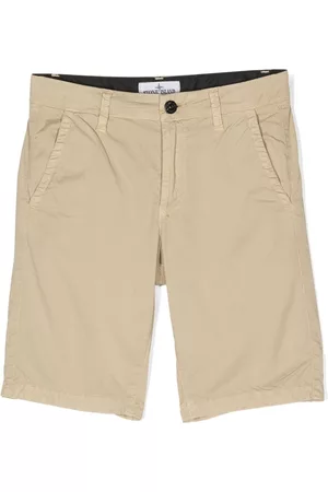 Stone Island Bermudas chino con parche del logo
