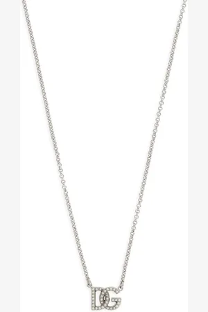 Dolce & Gabbana Collar de cadena con logo DG