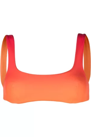Louisa Ballou Top de bikini con cuello redondo