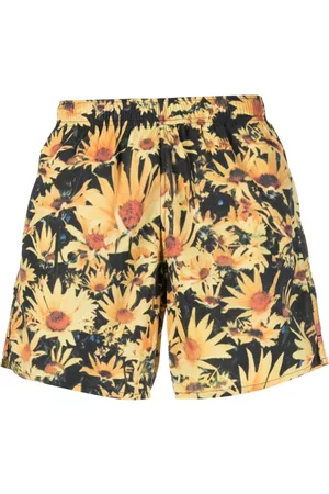 Jil Sander Bañador con girasoles estampados