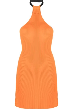 Courrèges Minivestido con cuello halter