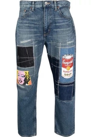 JUNYA WATANABE Vaqueros con detalle en patchwork