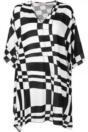 AMIR SLAMA Blusa con motivo geométrico
