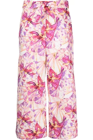 Liu Jo Pantalones capri con motivo floral