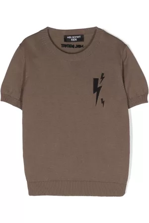 Neil Barrett Camiseta con logo bordado