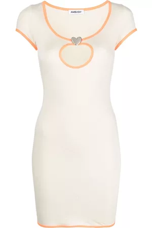 AMBUSH Minivestido tipo camiseta con abertura
